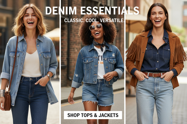 Denim Tops & Jackets